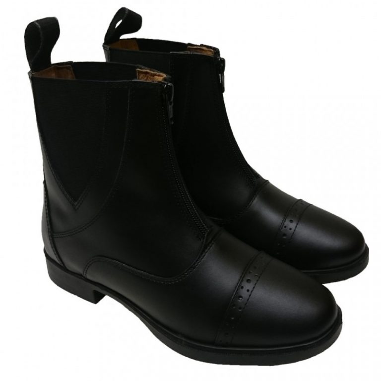 zip front jodhpur boots