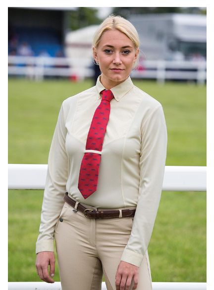 Misc Ladies-Long-Sleeve-Tie-Shirt