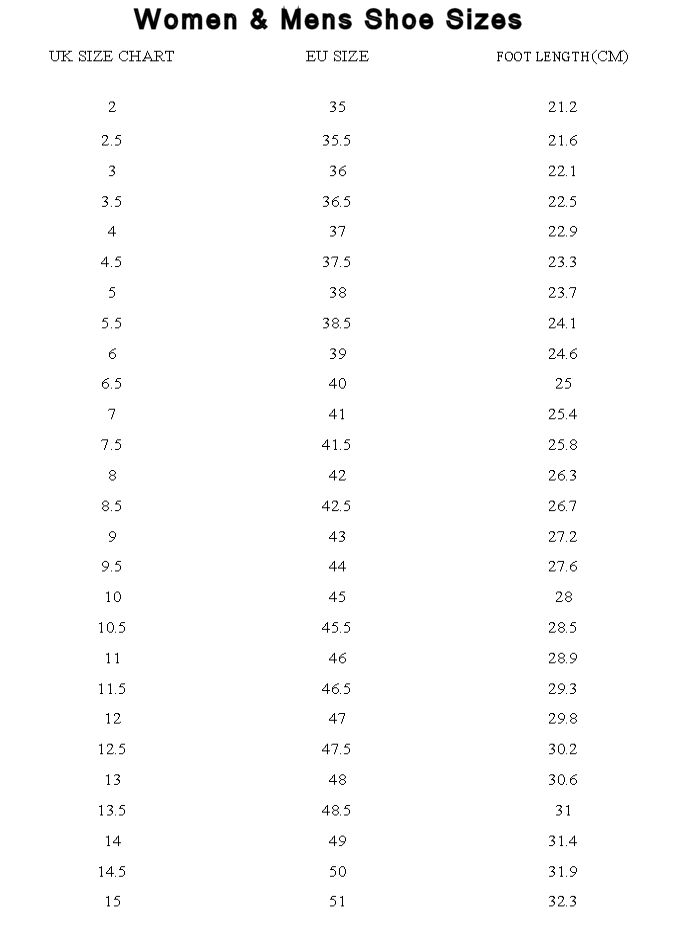 Size Charts - warmwellsaddlery.co.uk