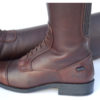 Rhinegold Elite Luxus Leather Riding Boots Brown - Image 3